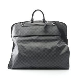 Louis Vuitton garment cover bag canvas leather Damier Graphite Black